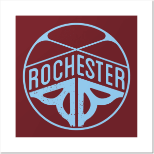 Rochester Flower logo - sky Posters and Art